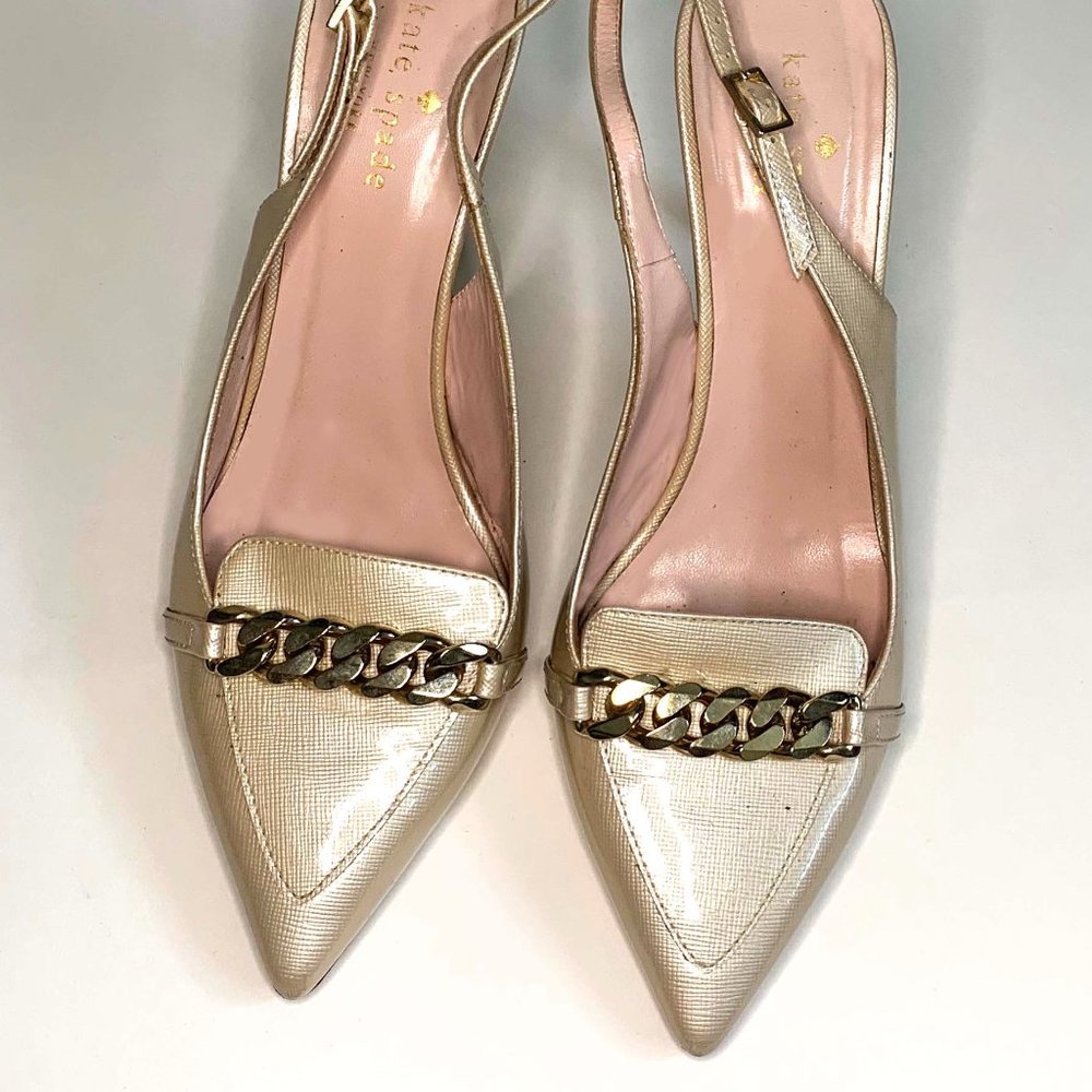 Kate Spade Heels 7 pumps beige formal vintage